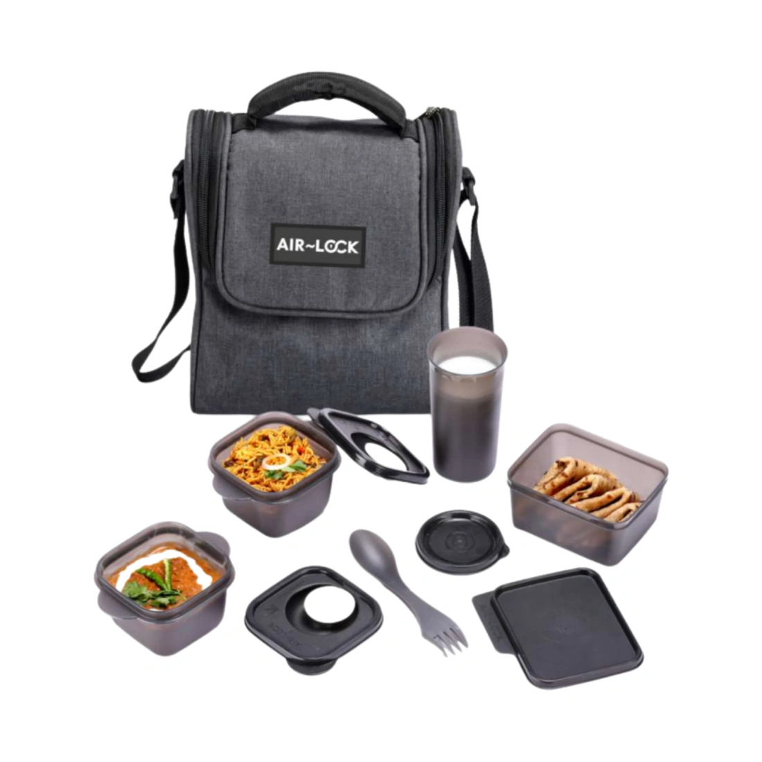 Urban Office Lunch Set - Charcoal Grey