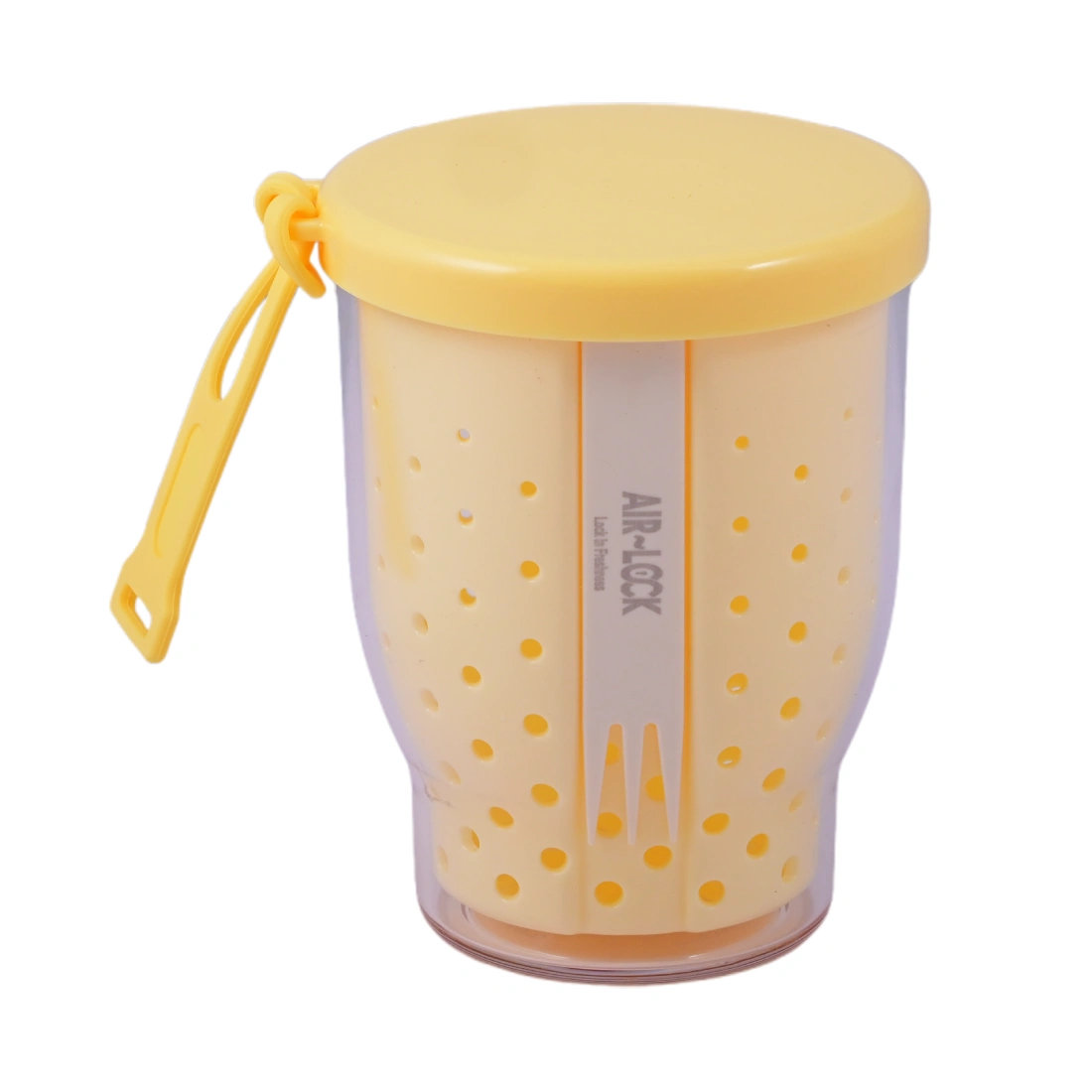 Fork 'N' Go Bowl (set of 1, 500ml) - Yellow