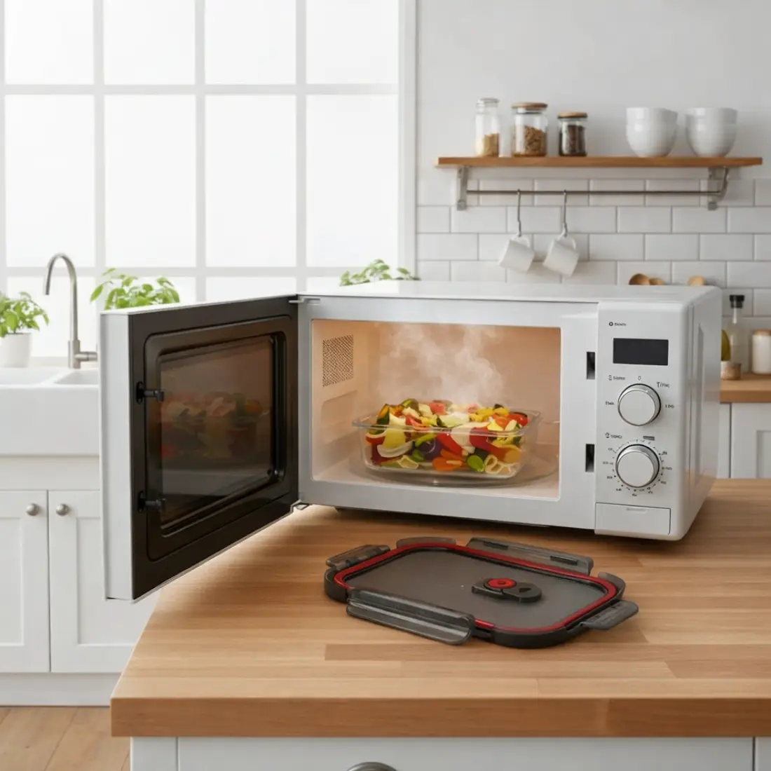 Fresh Lock Glass Container (set of 1, 630ml) - Onyx Black