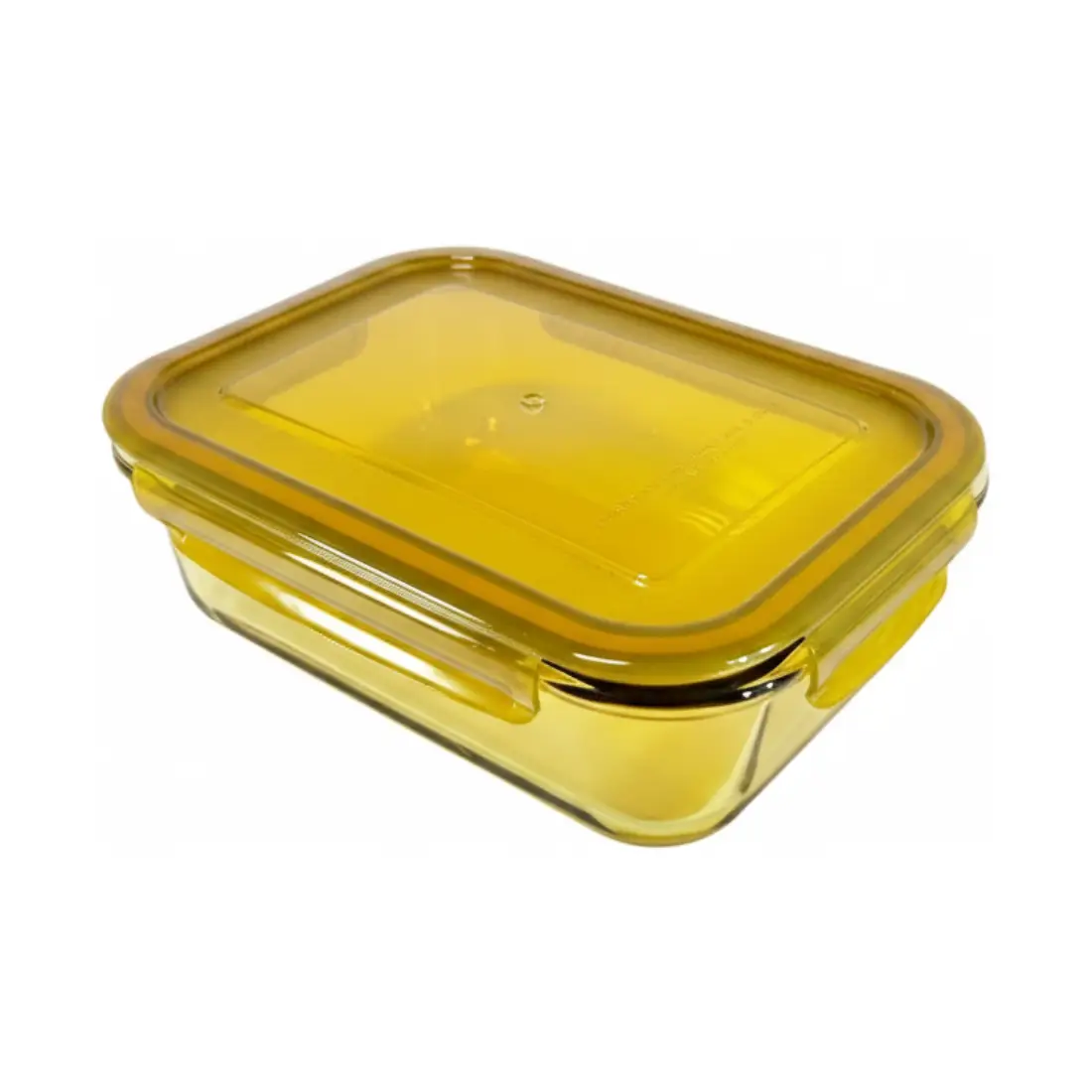Fresh Lock Glass Container (set of 1, 1040ml) - Topaz Gold
