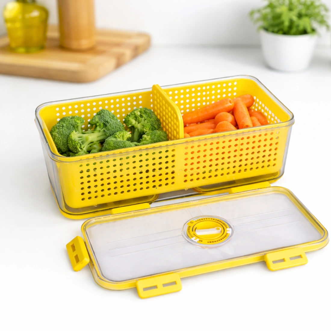 Fridge Smart Container 2.8L – Lemon Yellow