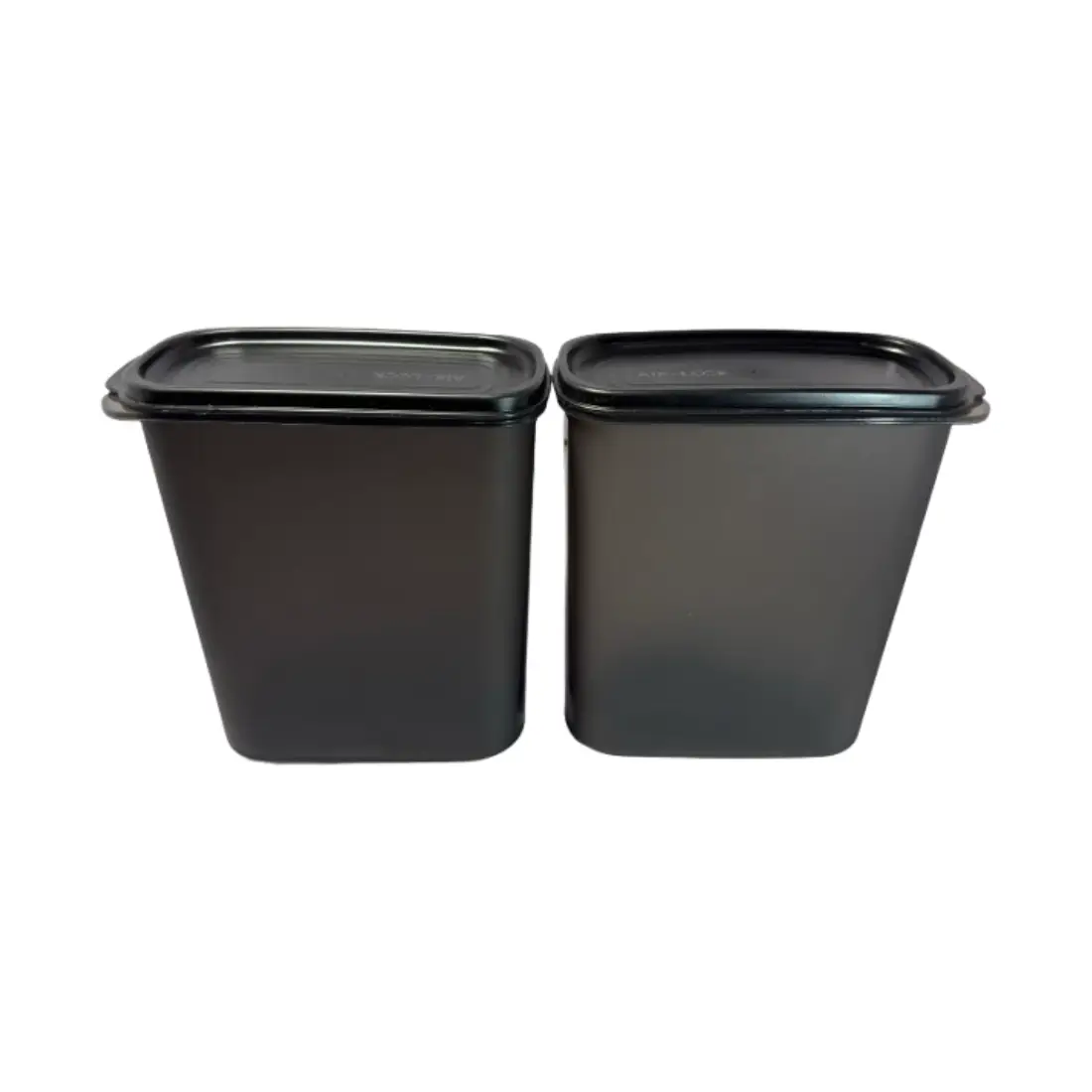 Keep It Dry Oval Container with Scoop(set of 2, 2.0L) - Black