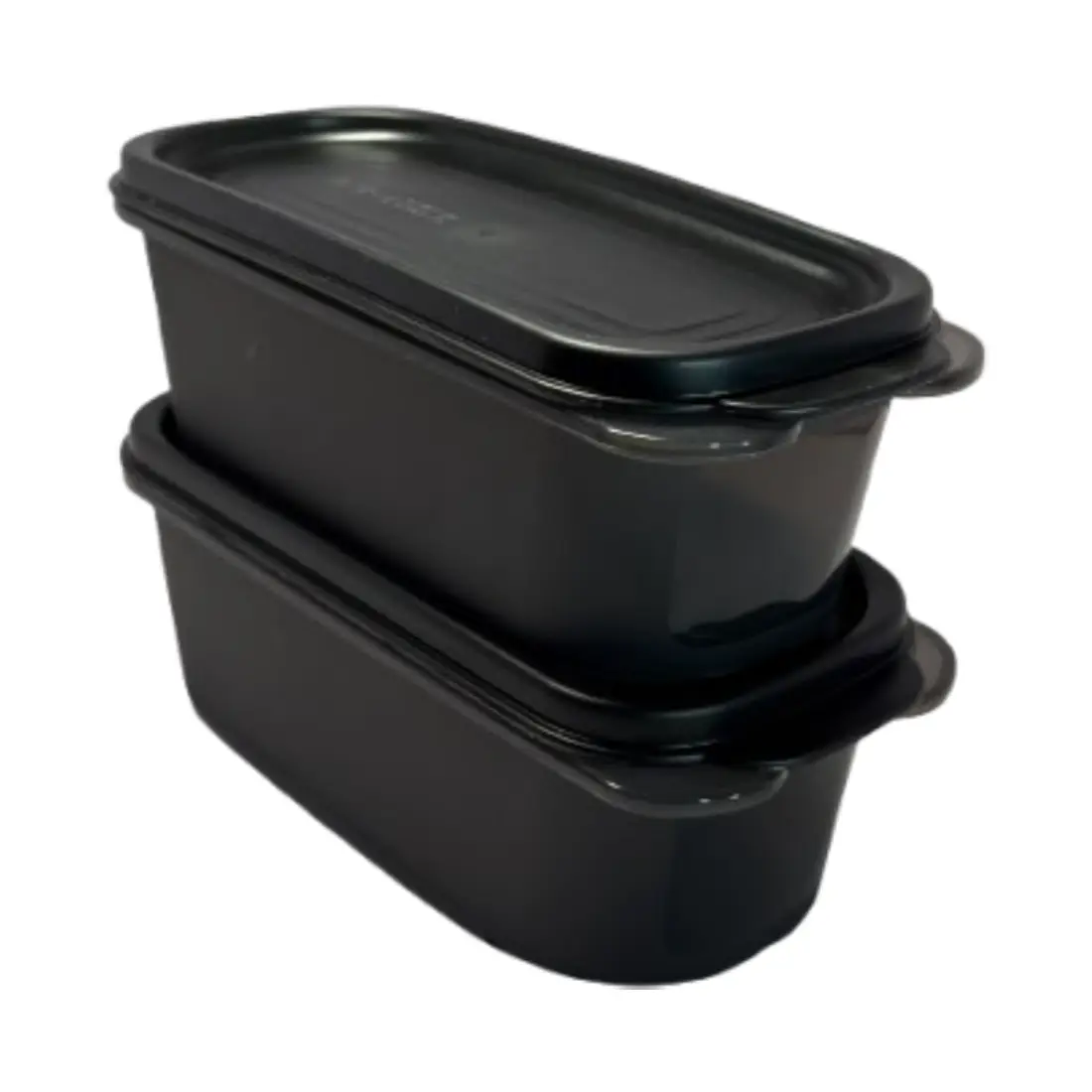 Keep It Dry Oval Container (set of 2, 500ml) - Black