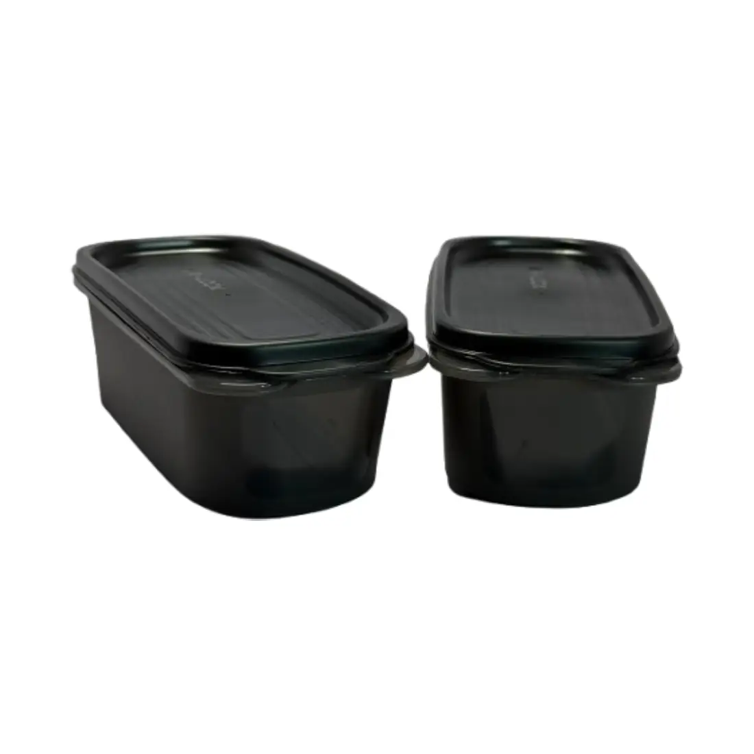 Keep It Dry Oval Container (set of 2, 500ml) - Black