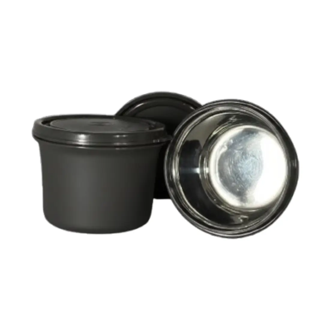 Meal Mate SS Container (set of 2, 600ml) - Black