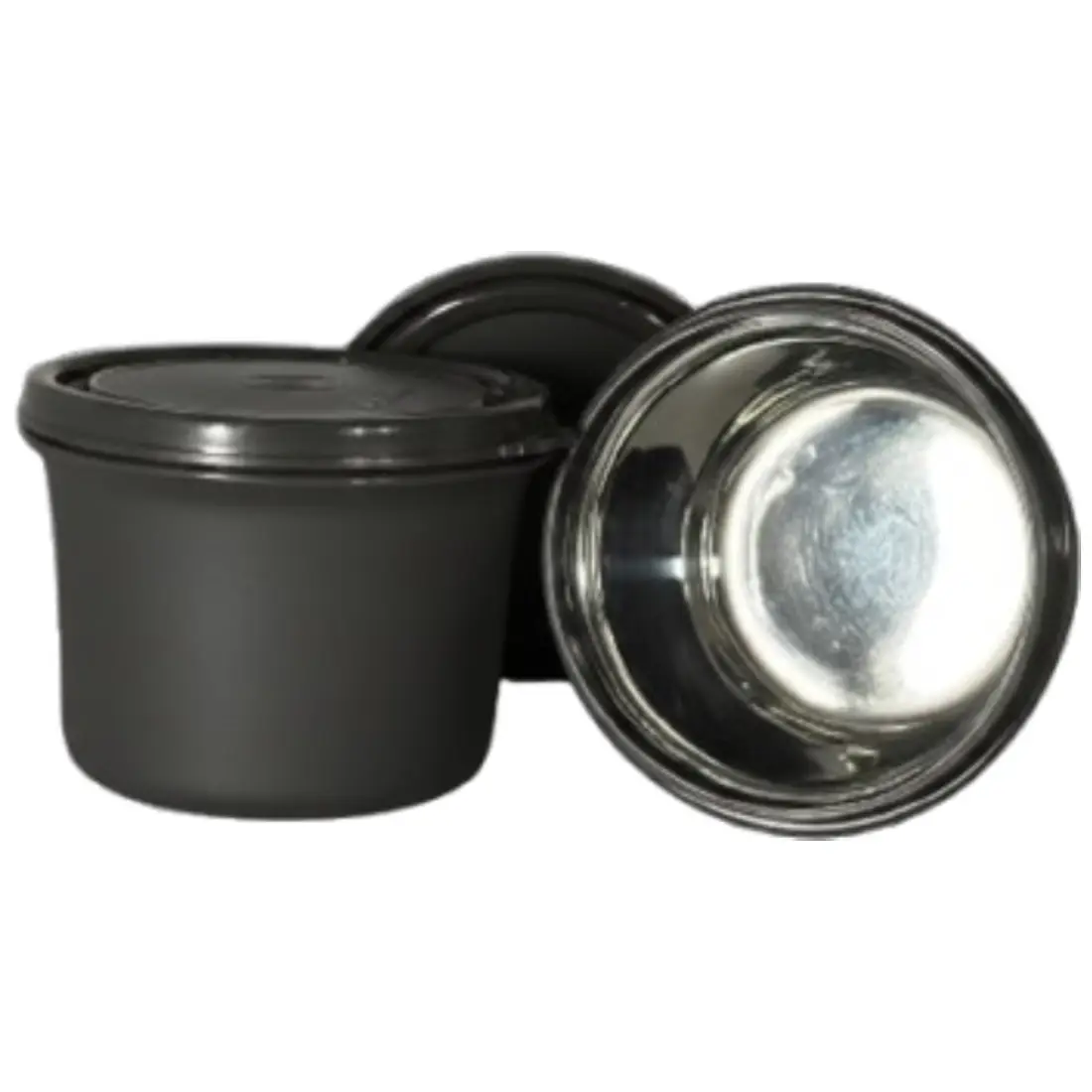 Meal Mate SS Container (set of 2, 600ml) - Black