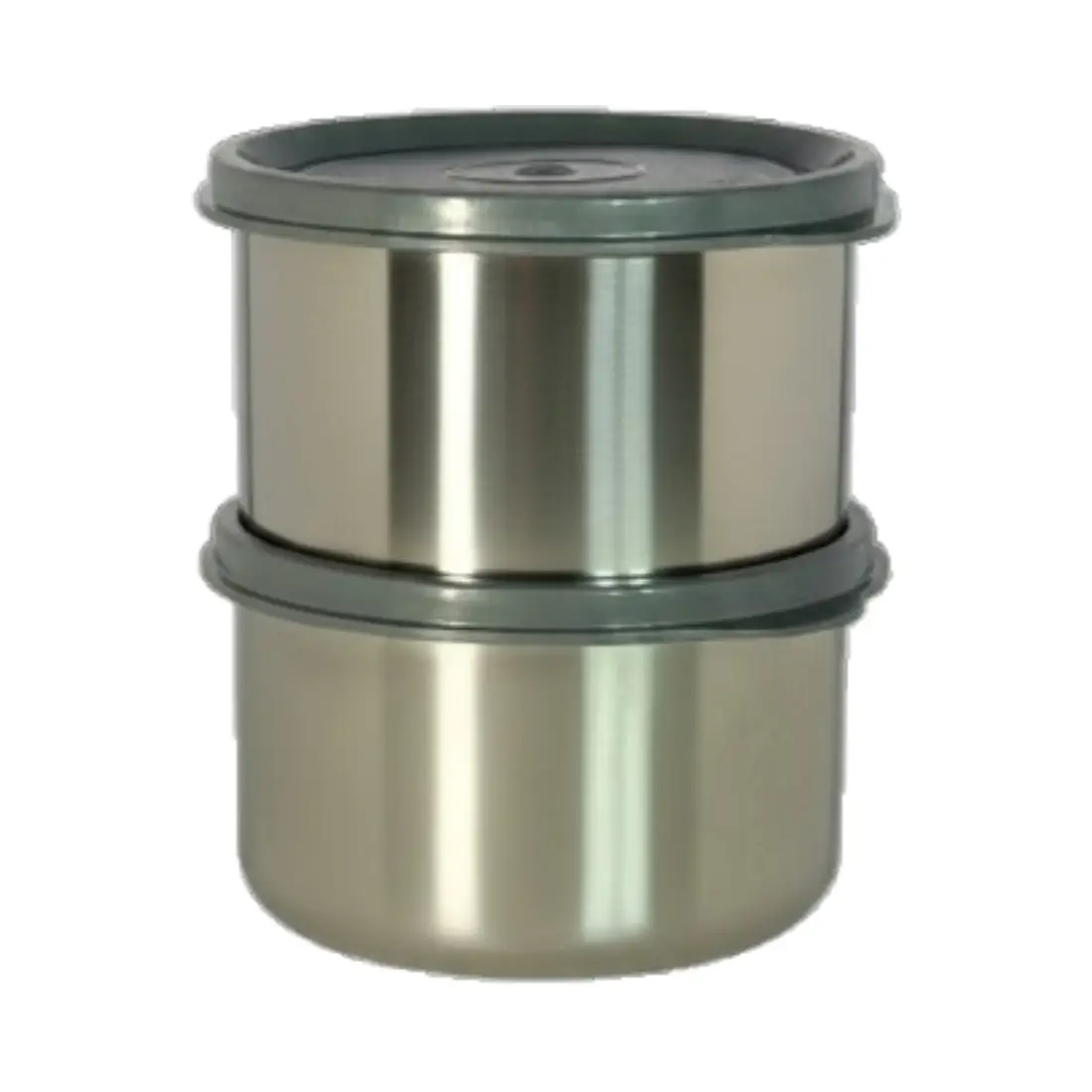 Munch Max Steel Bowl (set of 2, 400ml) - Dark Grey