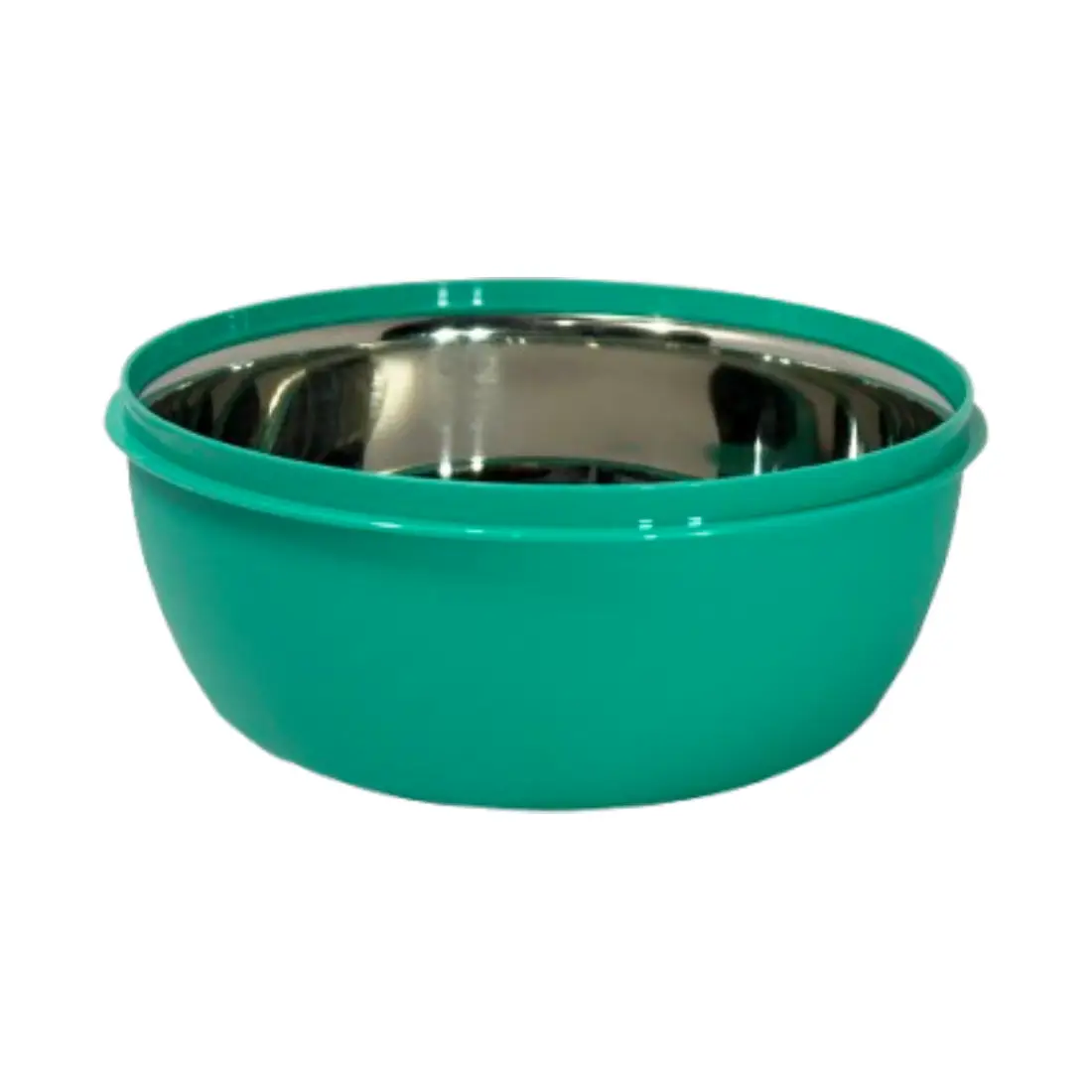 Stainless Steel Bowl (set of 1, 1.5L) - Green