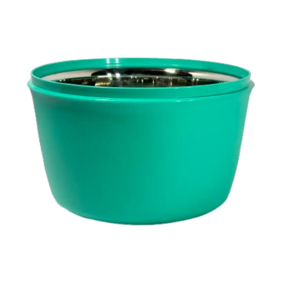 Stainless Steel Bowl (set of 1, 2.5L) - Green