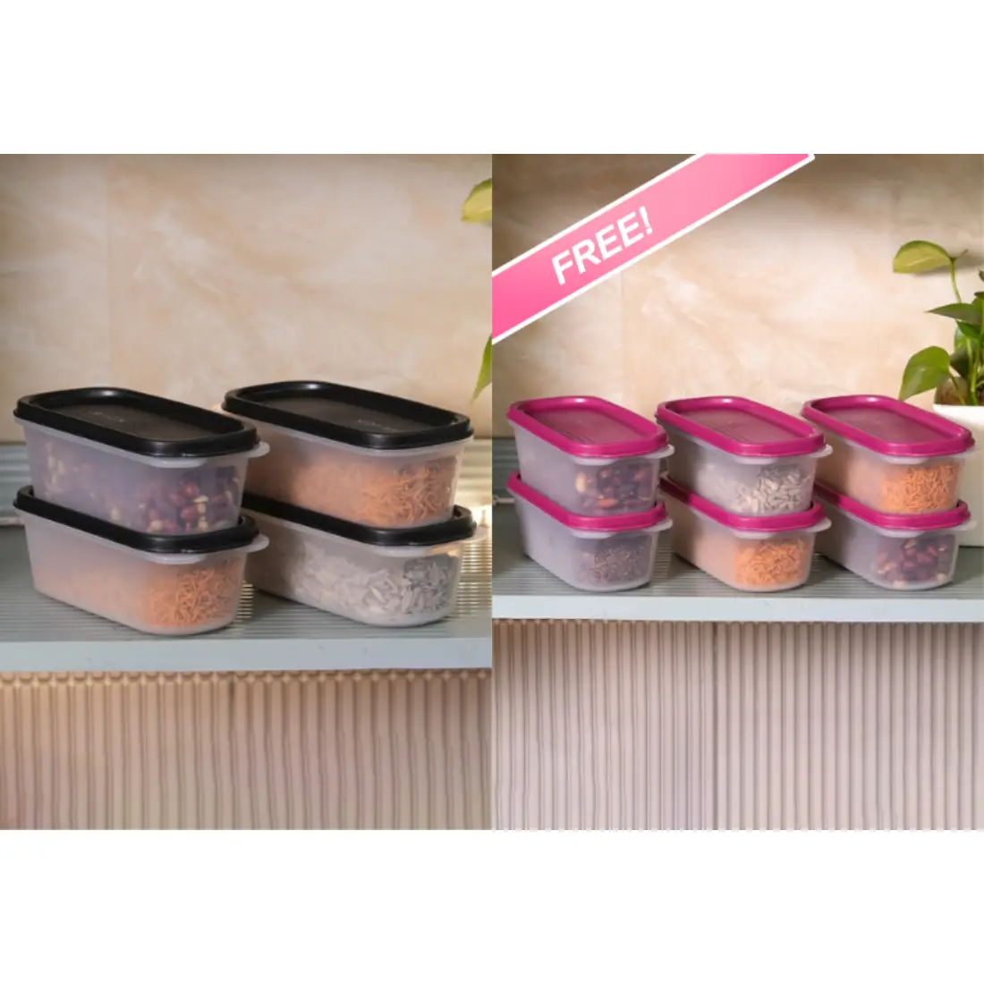 Buy Keep It Dry Oval Container 500ML (Set of 2)X2 Free Keep It Dry Oval Container 500ML (Set of 2) X3