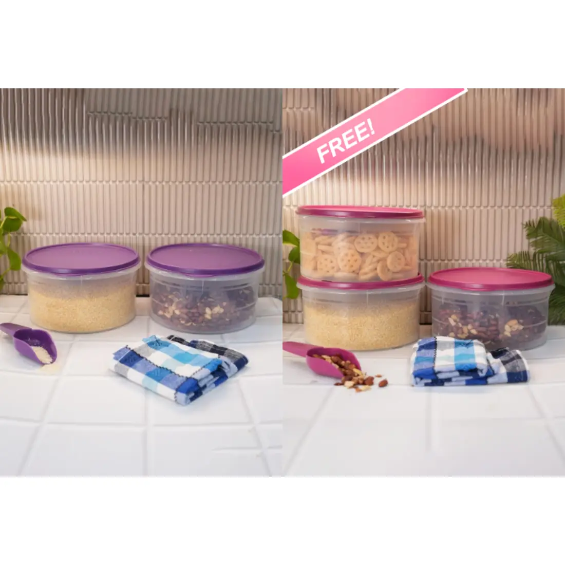 Buy Keep It Dry Round Container 2.6L (Set of 1) X2 Free Keep It Dry Round Container 2.6L (Set of 1) X3