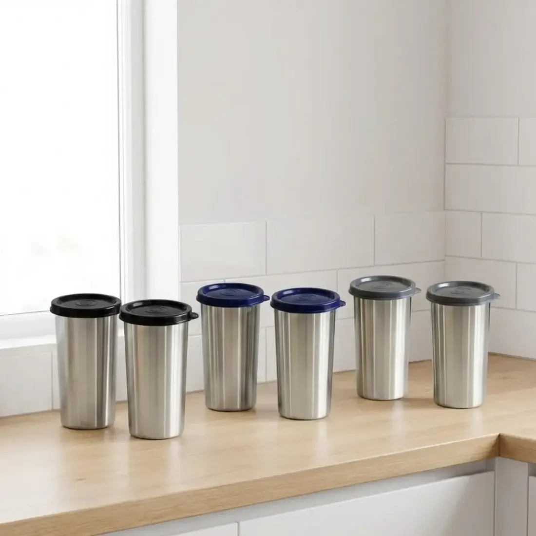 Steel Tumbler (set of 2, 400ml)