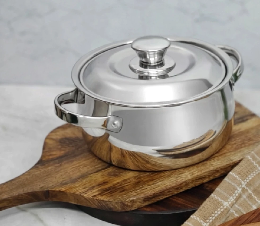 Stainless Steel Hot Pot with Handle 1500ml