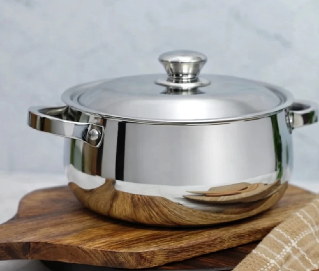 Stainless Steel Hot Pot with Handle 3000ml