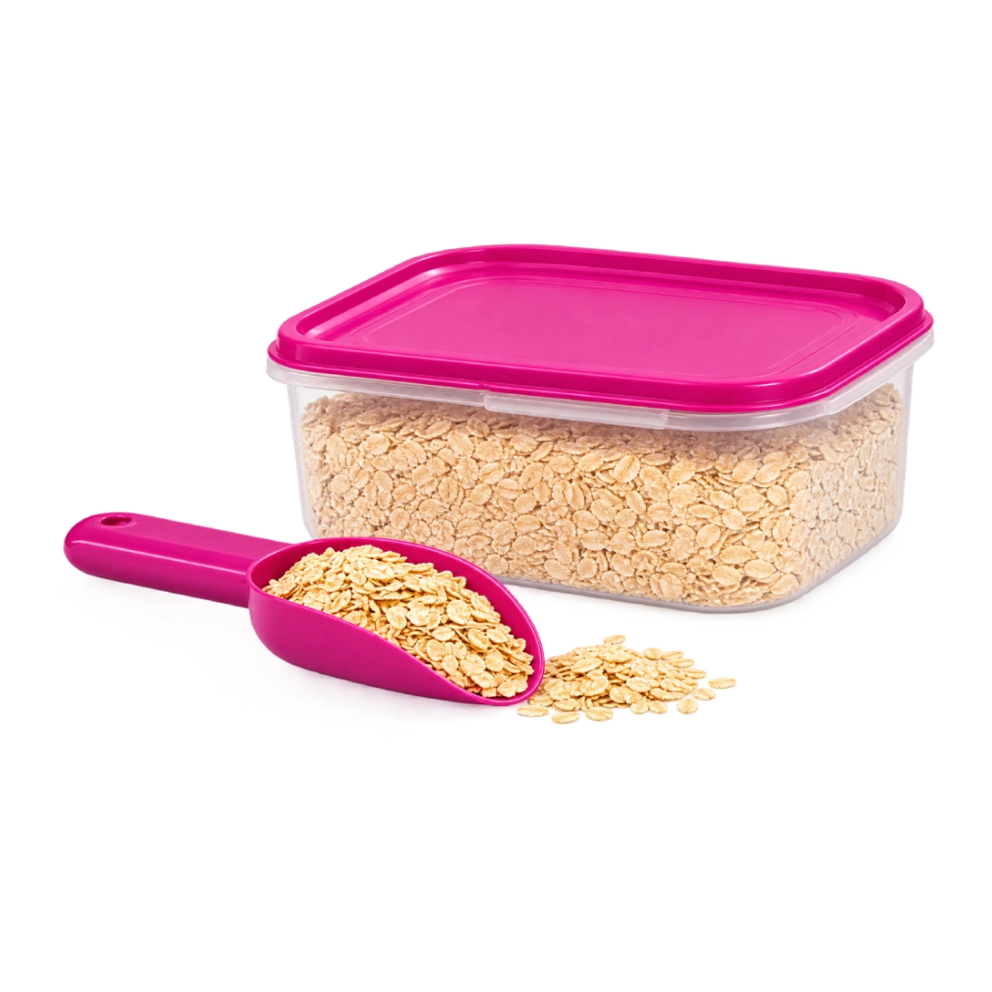 1.0L Keep It Dry Square Container with Scoop - Mulberry Dream (1 pcs)
