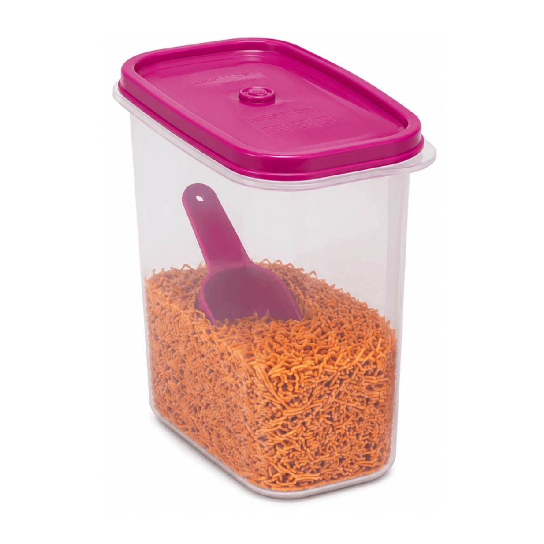 1.2L Keep It Dry Oval Container with Scoop(1 pcs) - Plump Valvet