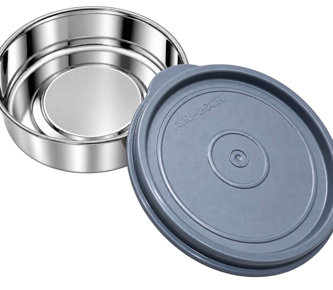 180ML Munch Max Steel Bowl (2 Pieces) - Dark Grey