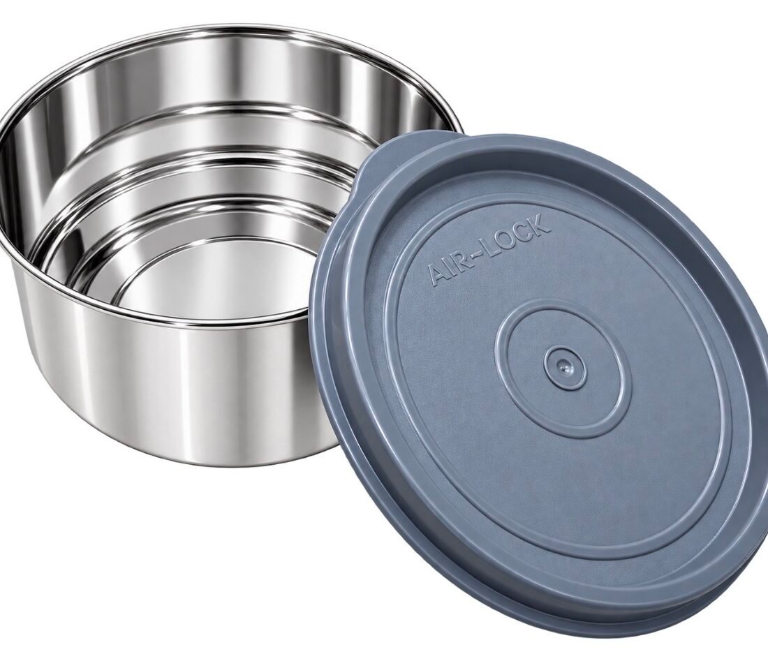 Munch Max Steel Bowl (set of 2, 290ml) - Dark Grey