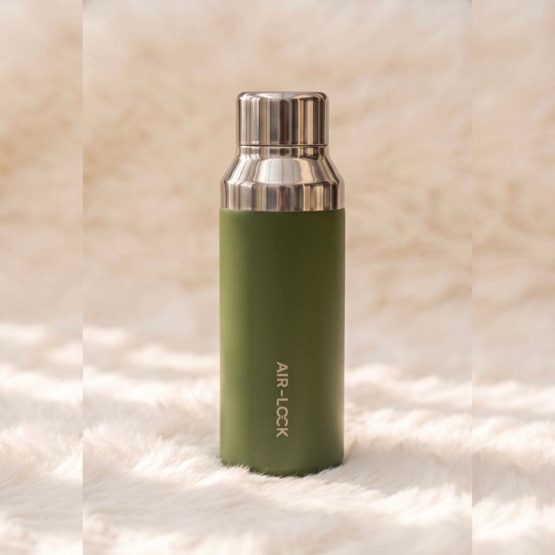400ML Aqualock Double Wall Insulated Bottle - Military Green (1 Piece)