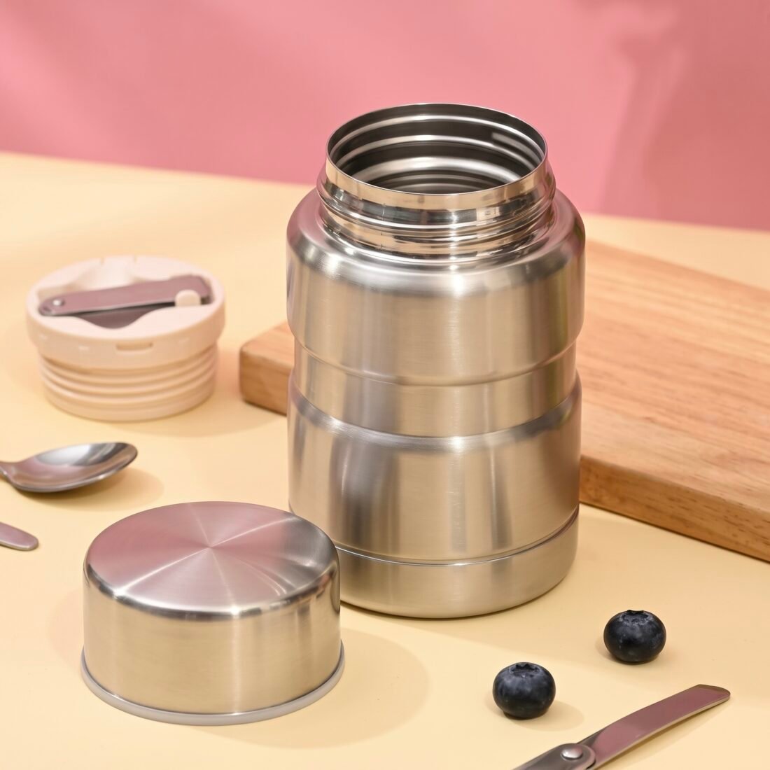 500ML Insulated Food Jar - Silver (1 Piece)