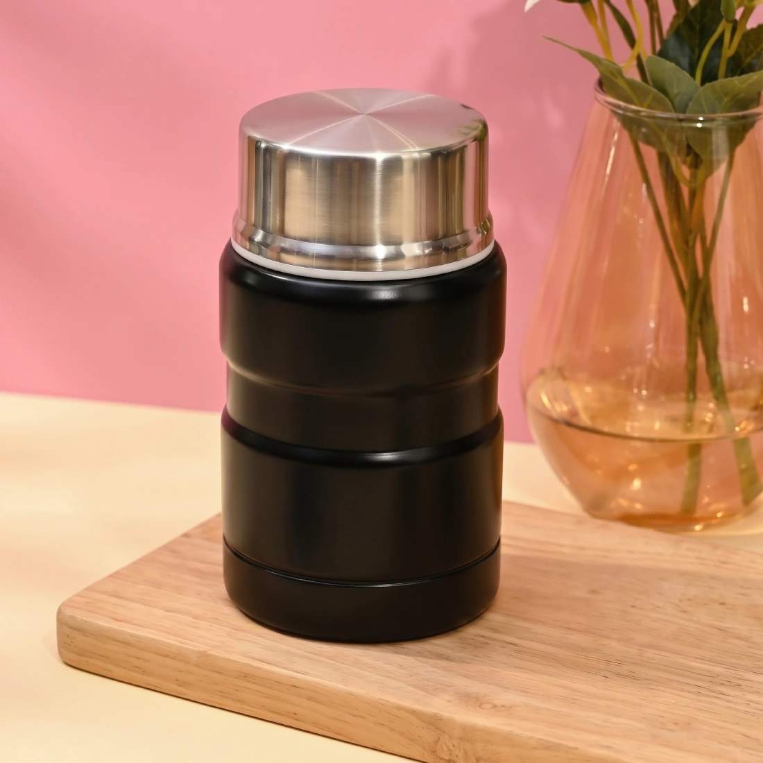 500ML Insulated Food Jar - Black (1 Piece)